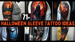 Halloween Sleeve Tattoo Designs