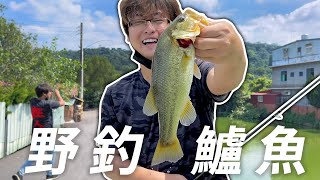 【跟我去釣魚】野池綠色的魚 原來這裡鱸魚這麼多 來幫魚上一堂路亞課 수영장에 배스가 많다 野生の池の緑の魚 BASS fishing