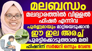 മലബന്ധം | മലം പോകുമ്പോൾ വേദന | ഫിഷർ സർജറി ഇല്ലാതെ പൂർണമായും മാറ്റിയെടുക്കാം | malabandham malayalam