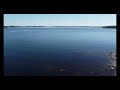 drone flight over the lake saimaa finland. jäkäläluodot puumala 6 2020