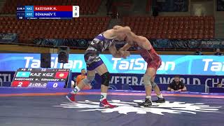 Round 2 FS - 78 kg: N. KASSYANIK (KAZ) v. T. DZHANAEV (KGZ)