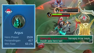 UPDATE BUILD DAN EMBLEM TERBARU DI S33 AUTO MODE BANTAI²!? TOP GLOBAL ARGUS GAMEPLAY - MLBB