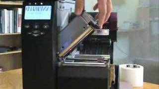 Zebra ZM400 Barcode Printer Printhead Cleaning