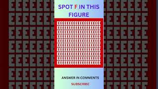 CAN YOU SPOT F. FUN GAme CHALLENGE #find #riddle #shorts#viralshorts