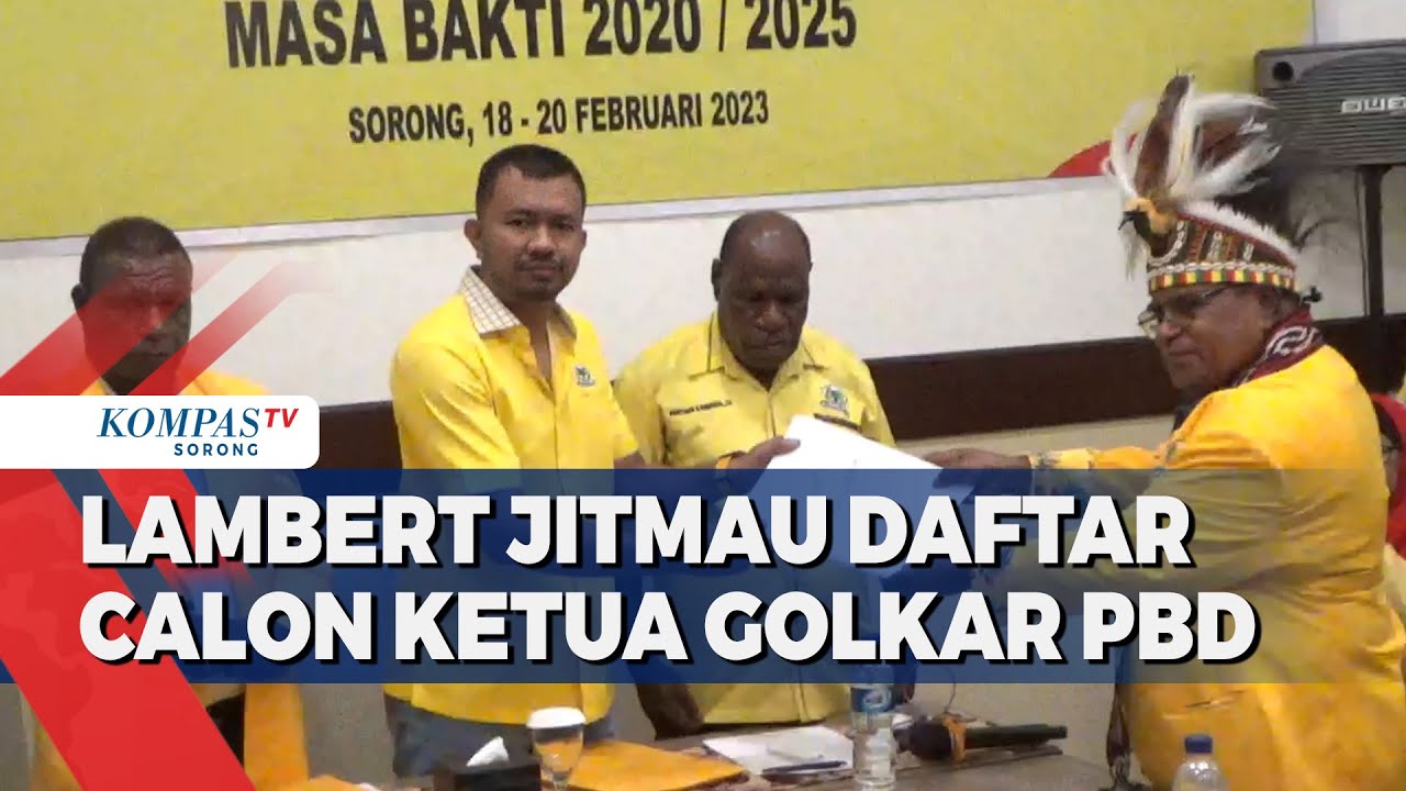 Dapat Dukungan DPD, Lambert Jitmau Siap Jadi Ketua DPP Golkar Papua ...