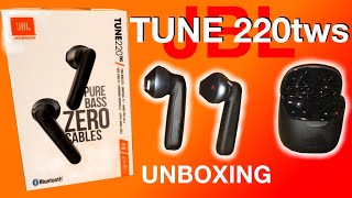 JBL TUNE 220tws wireless earbuds UNBOXING