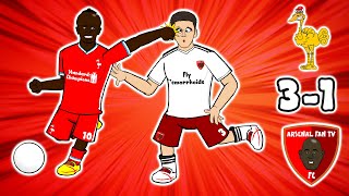 🤔MANE RED?🤔 Liverpool vs Arsenal 3-1 (2020 Parody Goals Highlights Jota Lacazette miss)