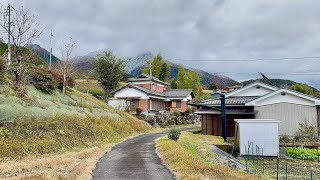 4K walk Japan | Nagano Beautiful Countryside Village  nice Walking Tour Rainy Day 2024