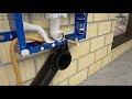 Geberit Concealed Cistern Kombifix Sigma 8cm (2016) - Installation