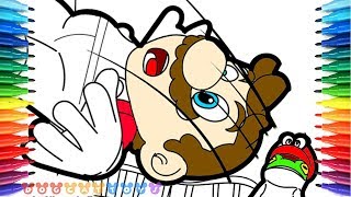 How to Draw Mario Odyssey, Mario's First Capture #40 | Drawing Coloring Pages for Kids