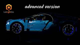 LeLightGo LED Light Kit For LEGO 42083 Technic Bugatti Chiron Race Car Advanced Lighting