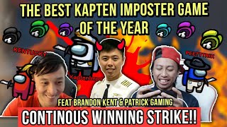 KILLING STRIKE BRANDONKENT & HI PATRICK!! JD IMPOSTOR!! KOCAKK!! MENANG TERUS MAEN AMONG US 2020