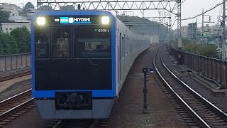 都営三田線6500系6508F各駅停車日吉駅行き多摩川駅到着