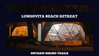 Lungovita Beach Retreat Geodesic Dome Luxury Glamping  On Lake Erie In Ontario