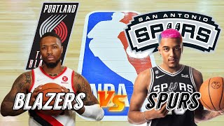 Portland Trail Blazers vs San Antonio Spurs Live Play by Play & Scoreboard