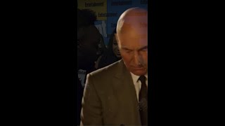 PATRICK STEWART Nods Off During Rings of Power Interview #Shorts