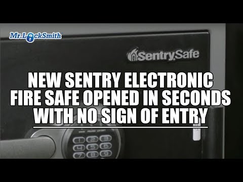 Insinia Security Hacks The Sentry Display Safe At Costco With A New Sentry Electronic Fire Safe Opened In Seconds With No Sign Of Entry Video