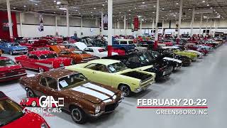 750+ Collector Vehicle Auction in Greensboro, NC! 🚗 February 20-22 🏁🔥