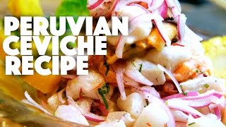 Simple Peruvian Ceviche Recipe - ketogenic diet recipes- how to make ceviche - appetizers - seafood