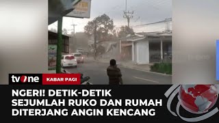 Atap Bangunan Terbang ke ke Jalan, Angin Kencang Rusak Rumah Warga Pandeglang | Kabar Pagi tvOne