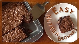 Nutella Brownies | 3 Ingredients | EmilyOnline