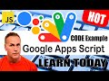 How to create Google Apps Script WebApp from scratch with code Video #1 of 7