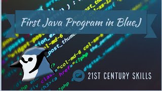 First Java Program in BlueJ I Java I ICT Skills