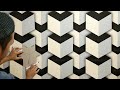 3D WALL PAINTING DESIGNS IDEAS || HOW TO MAKE 3D WALL DECORATION || CAT DINDING KAMAR KREATIF  3D