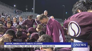 Sinton, America paid tribute to late, Coach Tom Allen