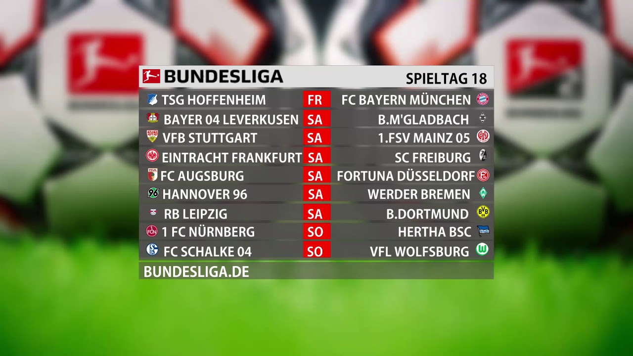 Spielplan Nach Spieltagen Spieltag Bundesliga - Saison - Fußball ...