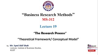 Research Process: Theoretical framework/Conceptual Model