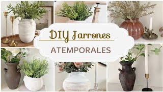 5 DIY TRANSFORMACIÓN JARRONES FÁCIL 🏡 Ideas económicas para hacer Bases Decorativas.