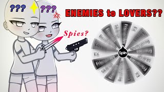 Making a Couple OC [ENEMIES Edition?]🚩(LOVERS?!) (Spin The Wheel!) || Gacha Challenge