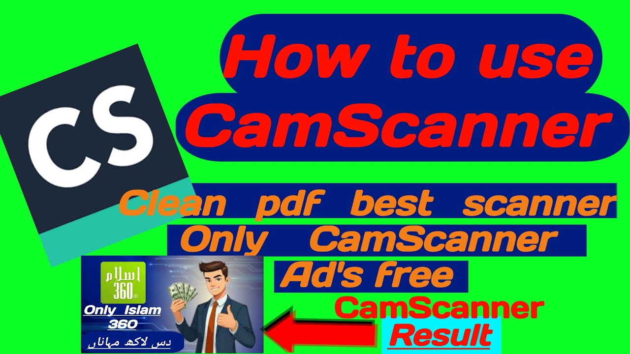 How To Use Camscanner Pdf File With Clean Scan Only Camscanner Youtube