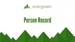 Evergreen Micro Learning Video - Person Record