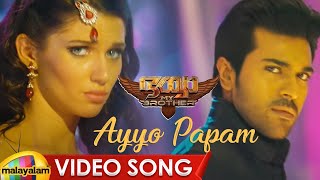 Ayyo Papam Video Song HD | Bhaiyya My Brother Malayalam Movie | Ram Charan | Shruti Haasan | Yevadu