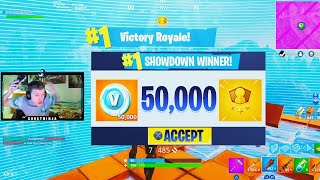 how to win 50 000 v bucks free new - fortnite showdown solo
