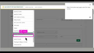 How to Use What If Analysis to View Alternate Majors & Minors in DegreeWorks Degree Evaluation USFCA