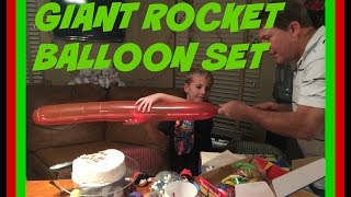 GIANT ROCKET BALLOON SET