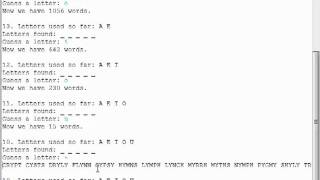 Program6 Twisted Hangman