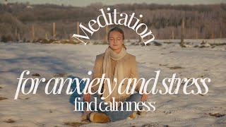 5 minute meditation for stress, anxiety & overthinking 🌟 Find inner peace and calmness🧘🏼‍♀️