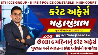 Last 6 Month Current Affairs | કરંટ અફેર્સનો મહાસંગ્રામ | ભાગ - 2 | TWBM