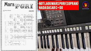 Mars PGRI - Sopran || Nada dasar C = Do || Lengkap Dengan Partitur Lagu.