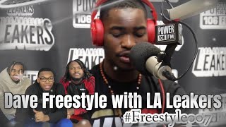 AMERICANS FIRST REACTION TO Dave Freestyle With The LA Leakers | #Freestyle007