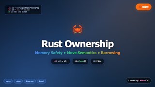 Rust Ownership Explained - Move, Clone, Borrow & References | Memory Safety Tutorial