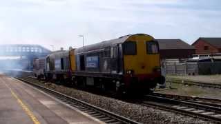 20303 and 20301 departs Bridgwater with 6M63 on 2nd May 2013