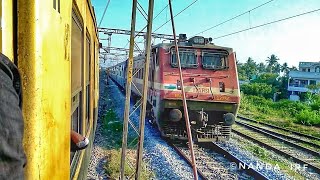 Itarsi(ET) WAP-4 moving with 12295 Sangamithra Superfast Express