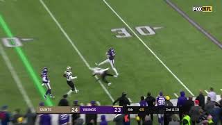 Case keenum game winning TD pass to Stefon diggs sends the vikings to the NFC championship game