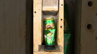 Recycling ideascancrushing#cancrushin#satisfying#DIY#Can crushing#Wooden machine#Can recycling