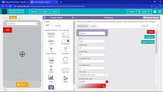 How to code a simple Canvas in Code.org's App Lab.